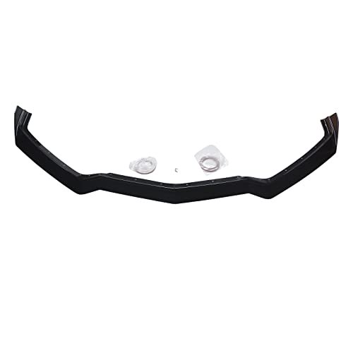 for C8 Corvette Front Lip Compatible with 2020-2024 Chevy Corvette C8 GM 5VM Style Gloss Black ABS Painted Front Bumper Bodykit Spoiler Splitter