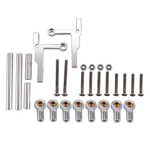 for CC01 RC Crawler Car Metal Tie Rod Ball Joint Chassis Push Rod Set Simulation Parts