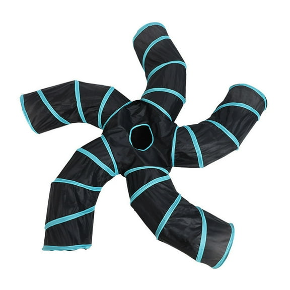 for Cat Foldable Tunnel Peek Hole Kitten Toys Firn&Scratch Resistant Pet Supplies Interactive Accompany Toys for Pets