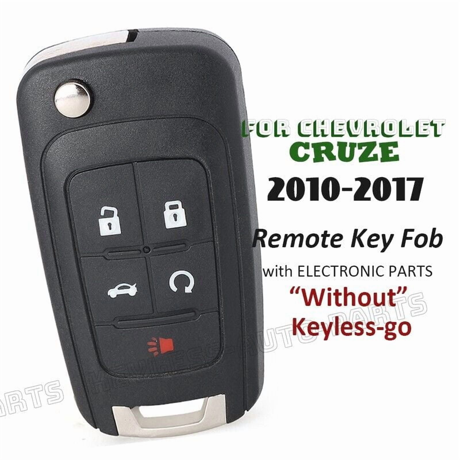 Programmable Key Fob Keyless Remote Key Fob For 2011-2016 Chevrolet Cruze – Programmable, Black Finish Key Cover - Foto 7