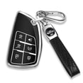 thumbnail image 1 of for Chevy Key Fob Cover with Keychain Soft TPU Protection Case Compatible with 2021-2026 Chevy Tahoe Suburban GMC Yukon Denali Silverado 6-Buttons, 1 of 6
