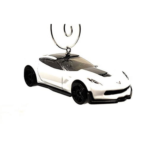 for Chevy for Corvette C7 Z06 Christmas Ornament 1:64 White
