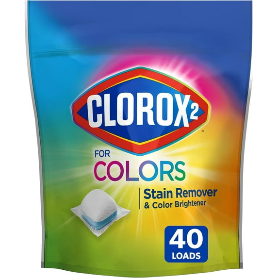 for Colors - Stain Remover and Color Brightener Packs, 40 Count (Package May Vary)