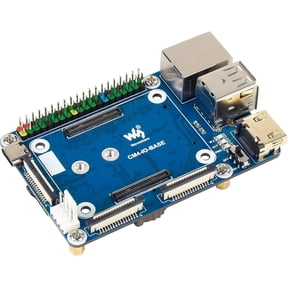 for Compute Module 4,Mini Base Board (B) with Real-Time Clock and 40PIN GPIO Header, Onboard Multiple Connectors (CSI/DSI/RTC/FAN/HDMI/RJ45,etc)