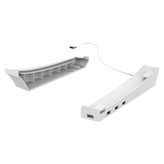 for Console Wall Mount Holder Game Host Rack Storage Horizontal Bracket Stand with 4 Port USB Accessory