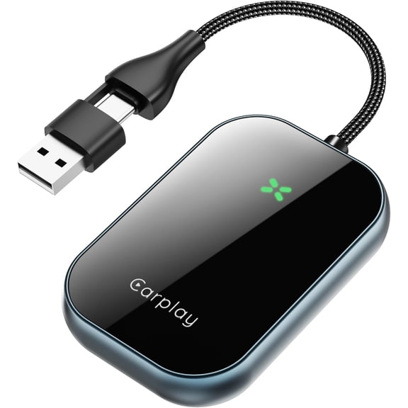 for ,Convert Wired to Play Dongle, Plug & Play /Type-C for ,Seamless Control for iOS 10+(Only Applicable to with System)-Blue