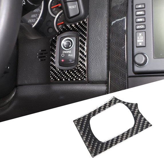 for Corvette C6 2005-13 Carbon Fiber Engine Start Button Interior Trim Sticker