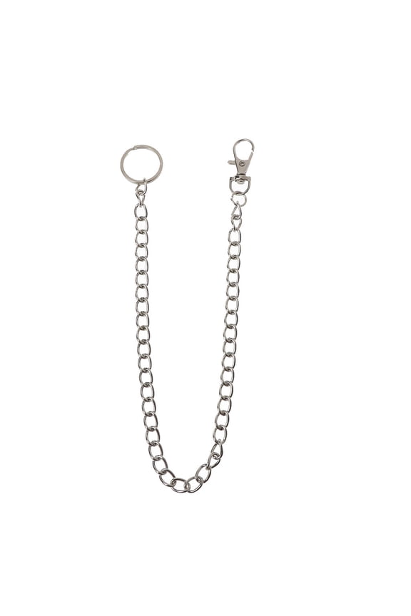for Creative 16" Pocket Chain with Keyring Belt Chain Jeans Chain Pants Chains Anti-lost for Key Chain Waist Chain for M