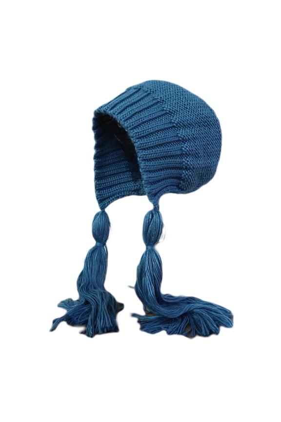 for Creative Braid Beanie Hat Knit Hat with Ear Flaps Wool Hat Lei Feng Hat Wild Girl for Outdoor Cold Weather Skiing Ri