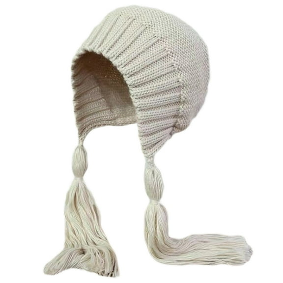 for Creative Braid Beanie Hat Knit Hat with Ear Flaps Wool Hat Lei Feng Hat Wild Girl for Outdoor Cold Weather Skiing Ri