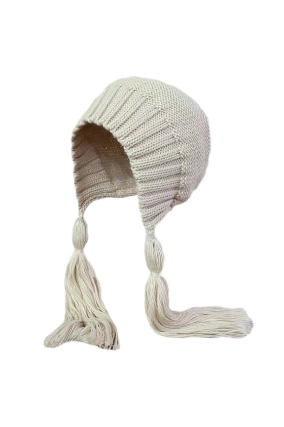 for Creative Braid Beanie Hat Knit Hat with Ear Flaps Wool Hat Lei Feng Hat Wild Girl for Outdoor Cold Weather Skiing Ri