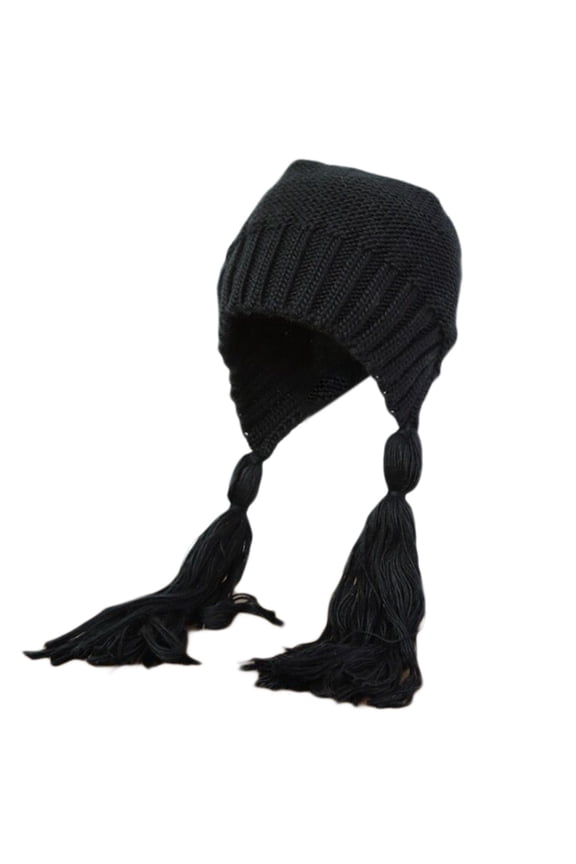 for Creative Braid Beanie Hat Knit Hat with Ear Flaps Wool Hat Lei Feng Hat Wild Girl for Outdoor Cold Weather Skiing Ri