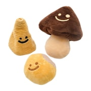 for Creative Dog Plush Durable Tear Resistant BB Called Food Pet 3 Pcs Dog Vocal Odor Non Tox
