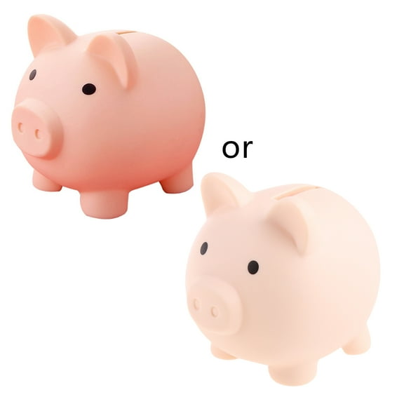 for Creative Plastic Cute Cartoon Pig Bank Unbreakable Kids Children Money Coin Saving Jar Storage Box Birthday Gifts Toys for Teens Adults