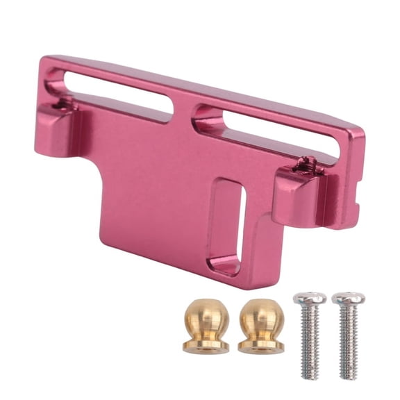 for D12 1/10 RC Truck Car Upgrade Parts Metal Steering Group Assembly Steering Block Spare Accessories,Red