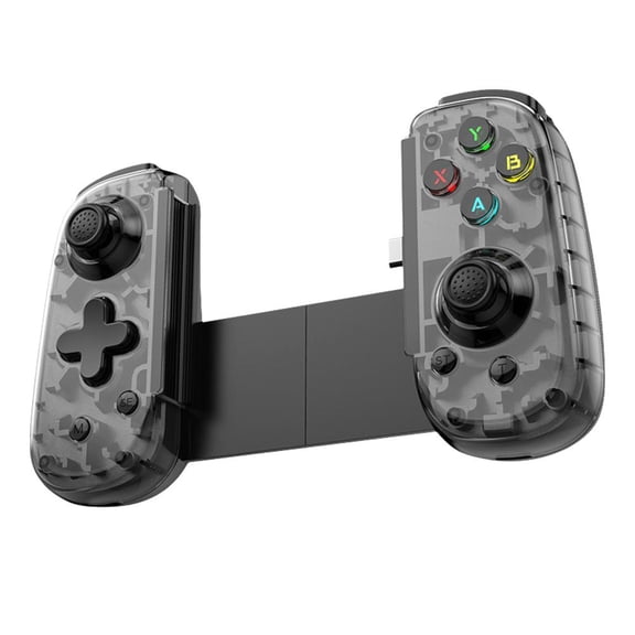 for D6mini Stretchable Mobile Game Controller, Wired & Bluetooth Dual-Mode Gamepad with Hall Effect Joystick, Foldable Type-C Port, Android/iOS/PC