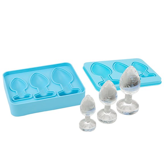 for DIY Projects – Silicone Prank Plug Shaped Trays for Ice Candy Chocolate Cakes Light Green Tray, 14.8 cm, Blue