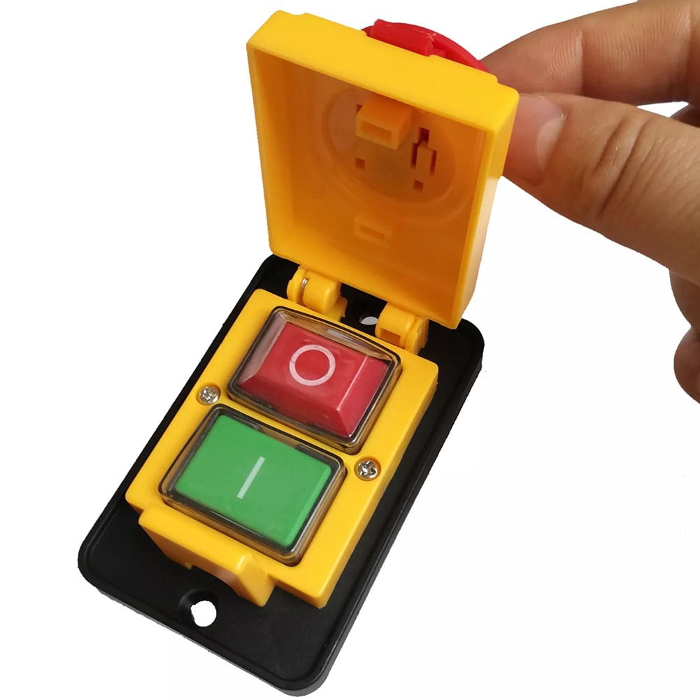 for DZ05 7Pin 380V 10A Waterproof 3-Phase Magnetic On Off Pushbutton ...