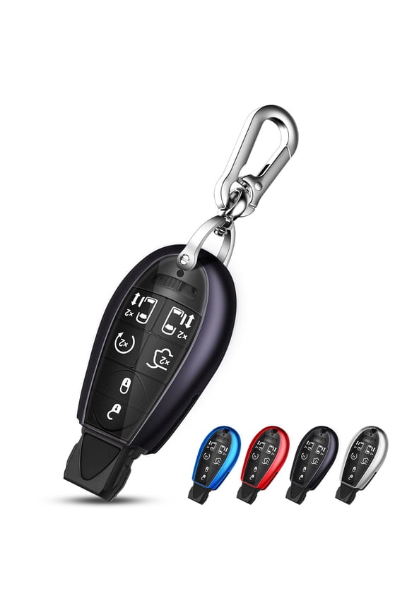 for Dodge Key Fob Cover with Keychain TPU Key Case Compatible with 2008-2018 Dodge Ram Jeep Chrysler Model Accessories Keychain