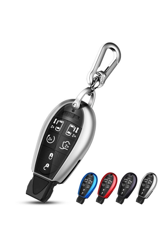 for Dodge Key Fob Cover with Keychain TPU Key Case Compatible with 2008-2018 Dodge Ram Jeep Chrysler Model Accessories Keychain
