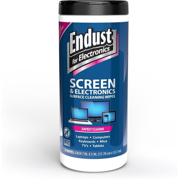 for Electronics; Screen & Surface Cleaning Wipes, Great LCD and Plasma Wipes, 70 Wipes (11506)