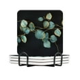 for Eucalyptus Stylish Ceramic Coasters for Drinks with Holder,Set of 4