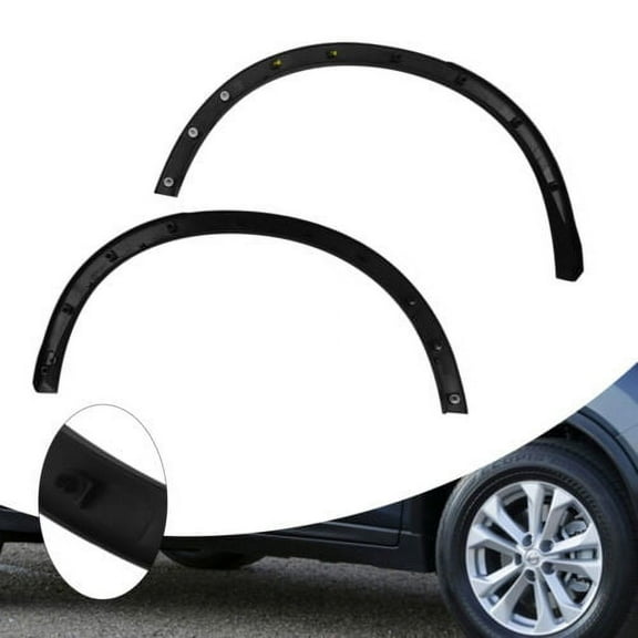for For 2014-2016 Nissan Rogue Rear Wheel Arch Flare Trim Molding Left & Right