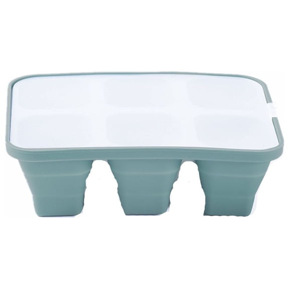 for Freezer Stash Trays with Easy Release Silicone Flexible Ice Trays Spill Removable Lid Stackable Covers Party Ice Making Accessories