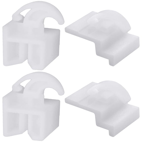 for Frigidaire Oven Drawer Glides Set Front 3051162 (2 Pack) & Rear 3051163 (2 Pack) Plastic Replacement Parts for Range Oven Drawer Installation
