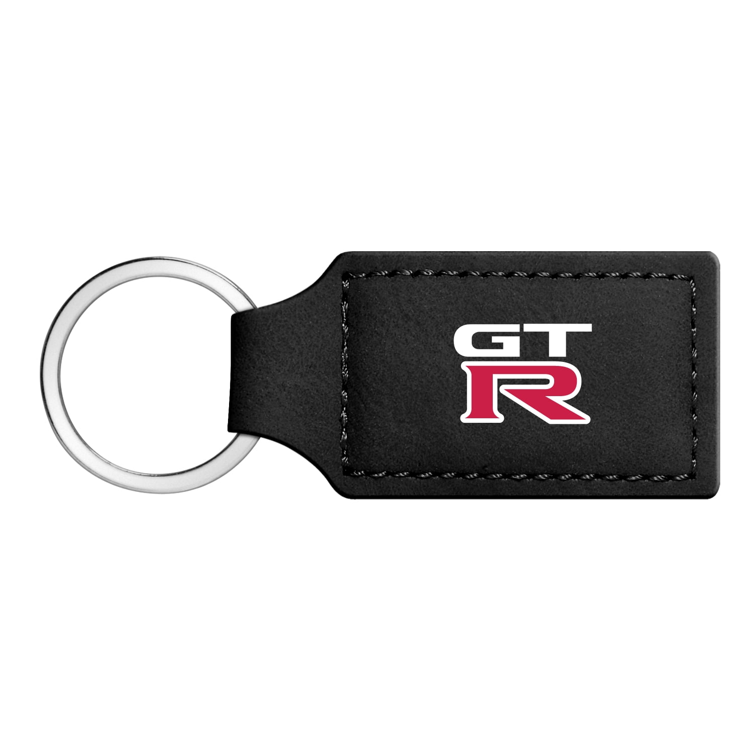 for GT-R Logo Rectangular Black Leather Key Chain - Walmart.com