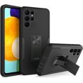 thumbnail image 1 of for Galaxy S22 Ultra Case with Kickstand, Magnetic Car Mount Dual Layer Soft TPU and Hard PC Rugged Shockproof Protective Cover Case, Black, 1 of 7