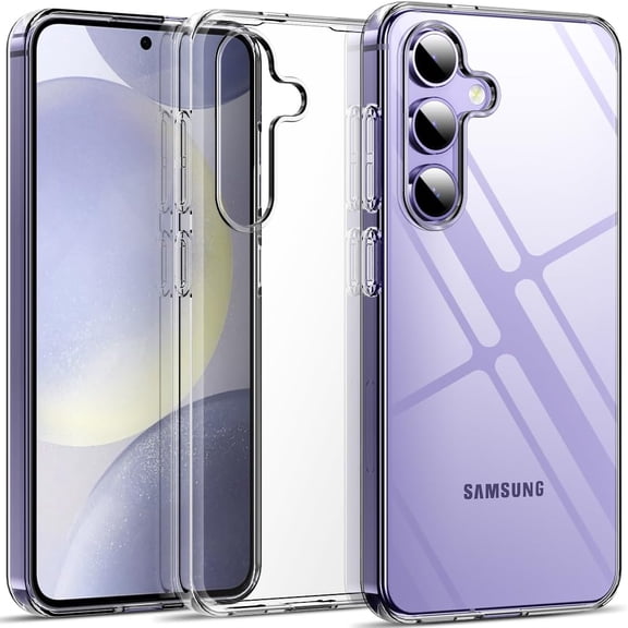 for Galaxy S24 Case, Ultra [Slim Thin] Scratch Resistant TPU Rubber Soft Silicone Protective Crystal Clear Case Cover for Samsung Galaxy S24 (Clear)