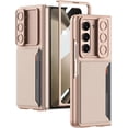 thumbnail image 1 of for Galaxy Z Fold 5 Case with Card Holder & Slide Camera Cover & Front Screen Protector - Slim Fit Phone Case for Samsung Z Fold 5 Case, Misty Gold, 1 of 9