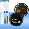 thumbnail image 1 of for Garmin Fenix 6X 51mm Screen Replacement LCD Display Touch Digitizer Assembly(Dark Gray), 1 of 3