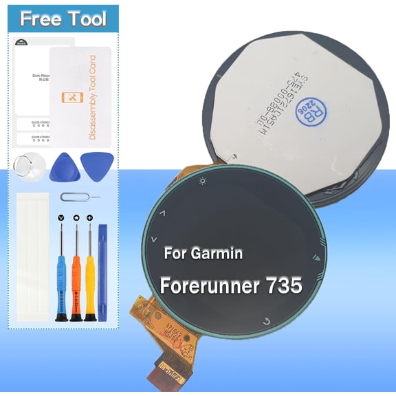 for Garmin Forerunner 735 735XT Screen Replacement LCD Display Touch Digitizer Assembly(Green)