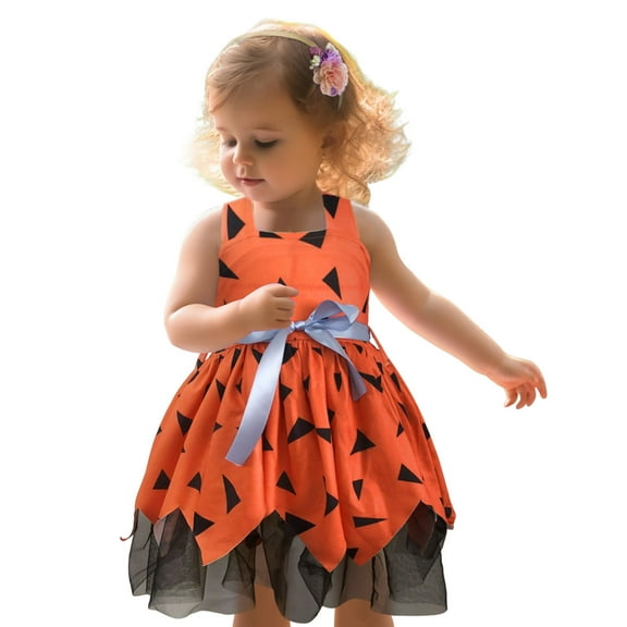 for Girls Toddler Sleeveless Cartoon Mesh Princess Dress Show Party Dress Performance
