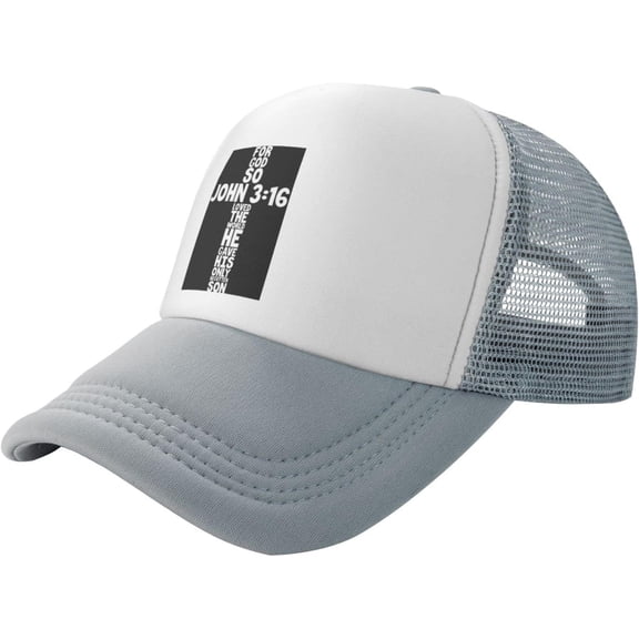 for God So Loved The World John 3：16 Christian Trucker Hat Men Baseball Cap Women Dad Hat Ball Hat Cowboy Hat