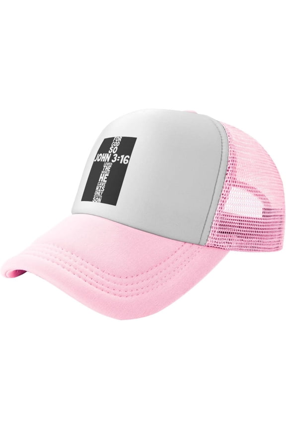for God So Loved The World John 3:16 Christian Trucker Hat Men Baseball Cap Women Dad Hat Ball Hat Cowboy Hat