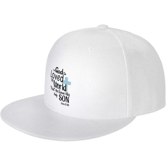 for God So Loved The World That He Gave His Only Son John 3:16 Trucker Hat Baseball Cap Men Women Dad Hat Black