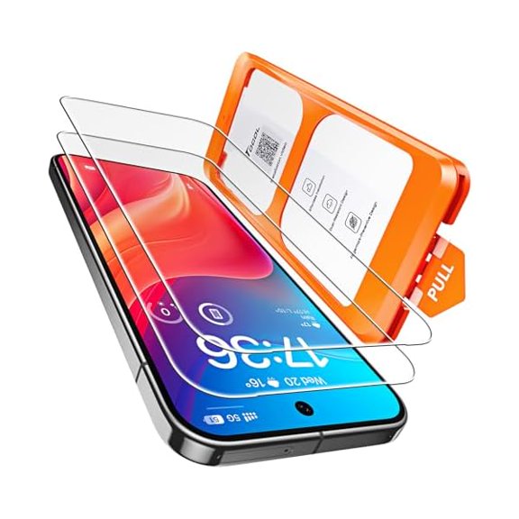 for Google Pixel 10 Pro XL Screen Protector 6.7 9H Hardness Military Grade Shatterproof HD Tempered Glass for Full Coverage Easy Installation 2 Pack