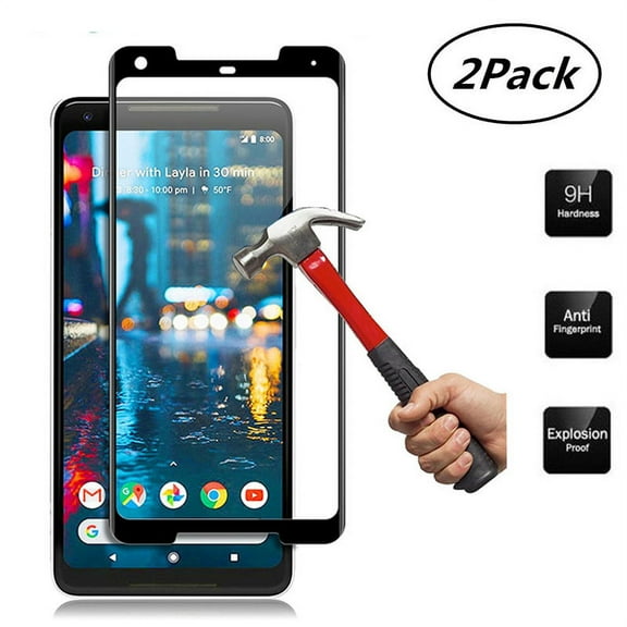 for Google Pixel 2 XL Screen Protector Tempered Glass - [2 Pack] HD full Coverage Anti-Scratch Bubble Free Screen Protector for Google Pixel 2XL
