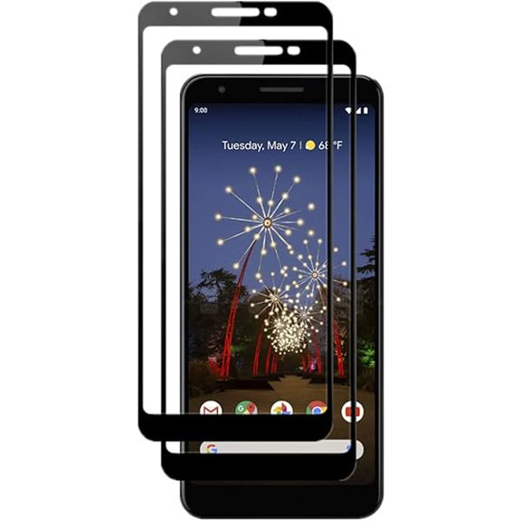 for Google Pixel 3a Full Coverage Screen Protector, [2 Pcs] 9H Hardness Tempered Glass for Google Pixel 3a G020A G020G 5.6"