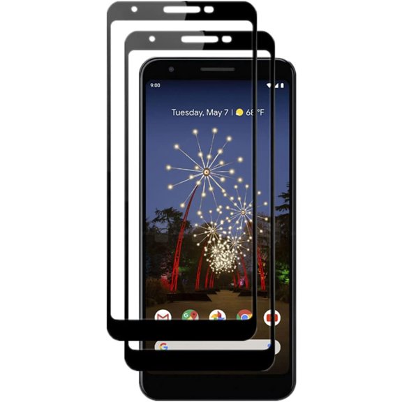 for Google Pixel 3a Full Coverage Screen Protector, [2 Pcs] 9H Hardness Tempered Glass for Google Pixel 3a G020A G020G 5.6"