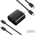 thumbnail image 1 of for Google Pixel 5a ,45W USB-C Samsung Super Fast Charger Type C Charger Kit [ 1x 45W PPS Wall Charger + 2x USB C 6FT 5A Cables] - Black, 1 of 5