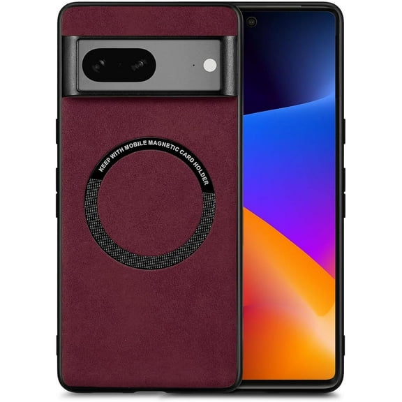 for Google Pixel 7 Case 5G (2022) [Compatible with Magsafe] - Plush Matte Finish and Full Body Protection Cover for Men Women Girls (6.3 Inch) Purple