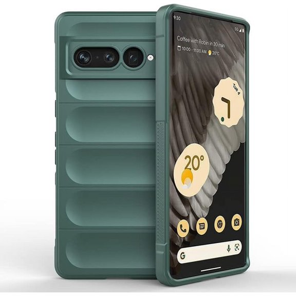 for Google Pixel 7 Pro case Silicone TPU Blue, with Invisible Airbag Google Pixel 7 Pro Phone Case Shockproof Bumper Anti-Slip Cover (Green)