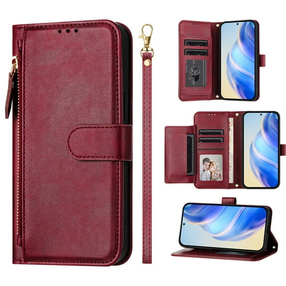 for Google Pixel 7A Phone Case Wallet protective case leather Cover with magnetic closed credit card slot shockproof protection phone case