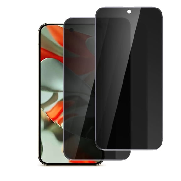 PAPAUTOP  for Google Pixel 9 Privacy Tempered Glass Screen Protector - 2 Pack Anti-Spy Anti-Scratch Film for Google Pixel 9