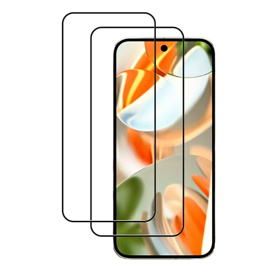 PAPAUTOP for Google Pixel 9 Pro XL Screen Protector - 2PCS Full Coverage Scratch Resistant Bubble-Free Tempered Glass for Pixel 9 PRO XL