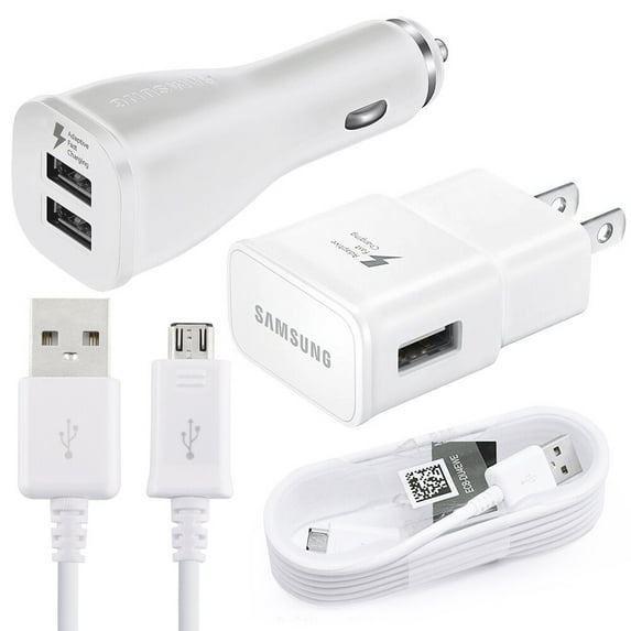 for HTC Exodus 1s Adaptive Fast Charger Kit, Charger Kit with Car Charger, Wall Charger and 2x Micro USB Cable